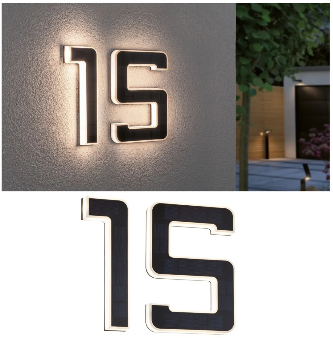 Paulmann Solar LED-Huisnummerverlichting 2x6lm 3000K