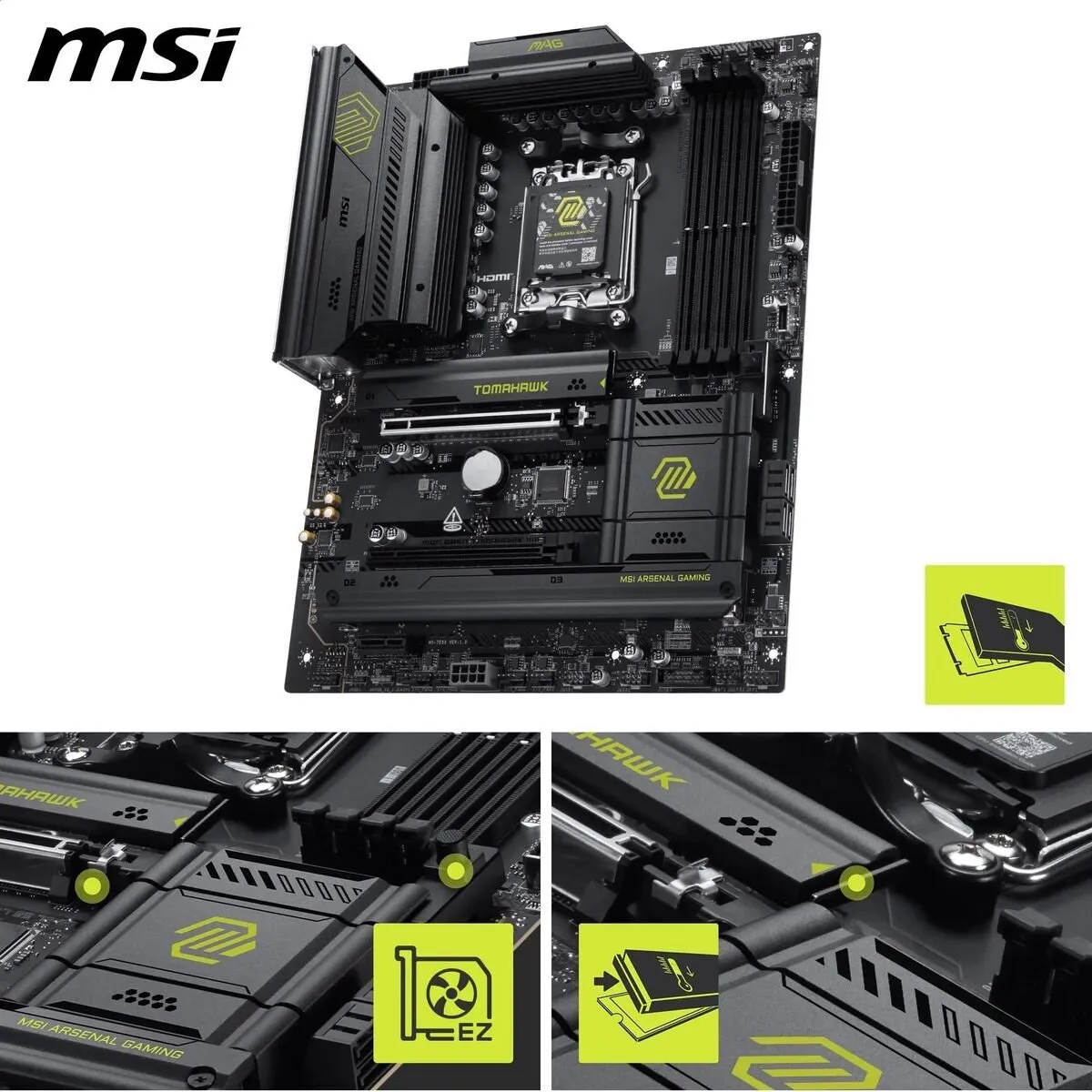 MSI MAG B850 Tomahawk WiFi Moederbord - AM5