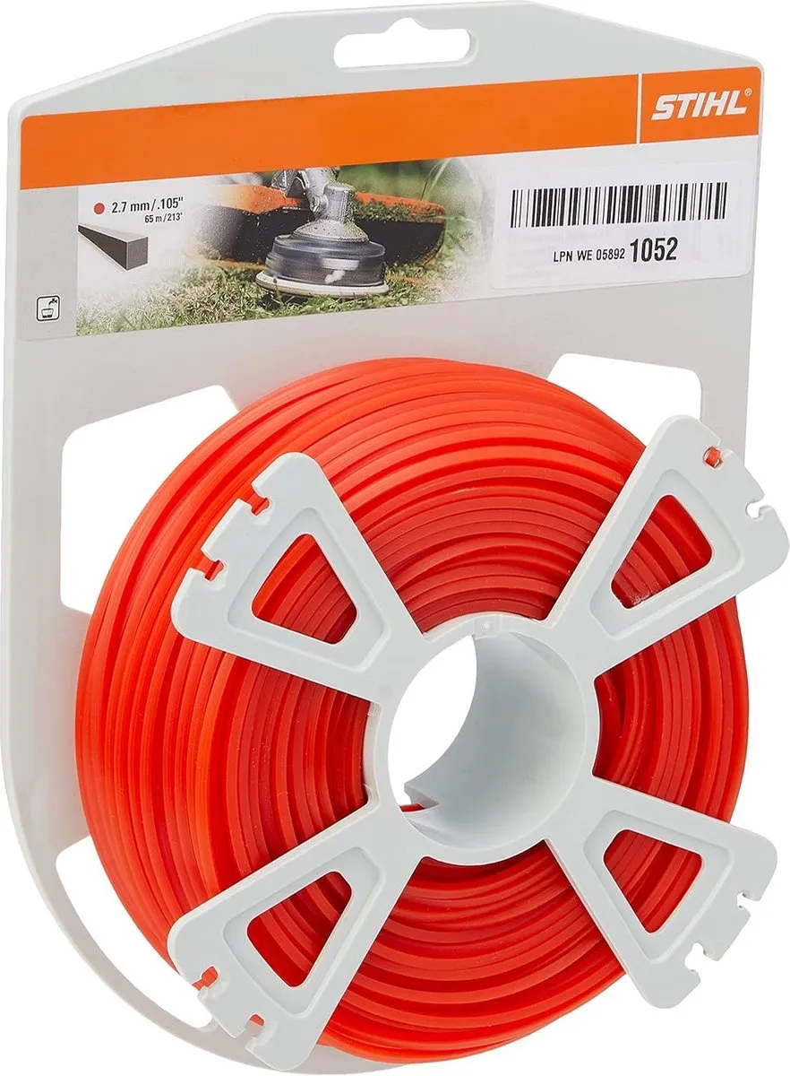 Stihl Accessoires Vierkant maaidraad op rol | Ø 2,7 mm x 65,0 m - 00009302643