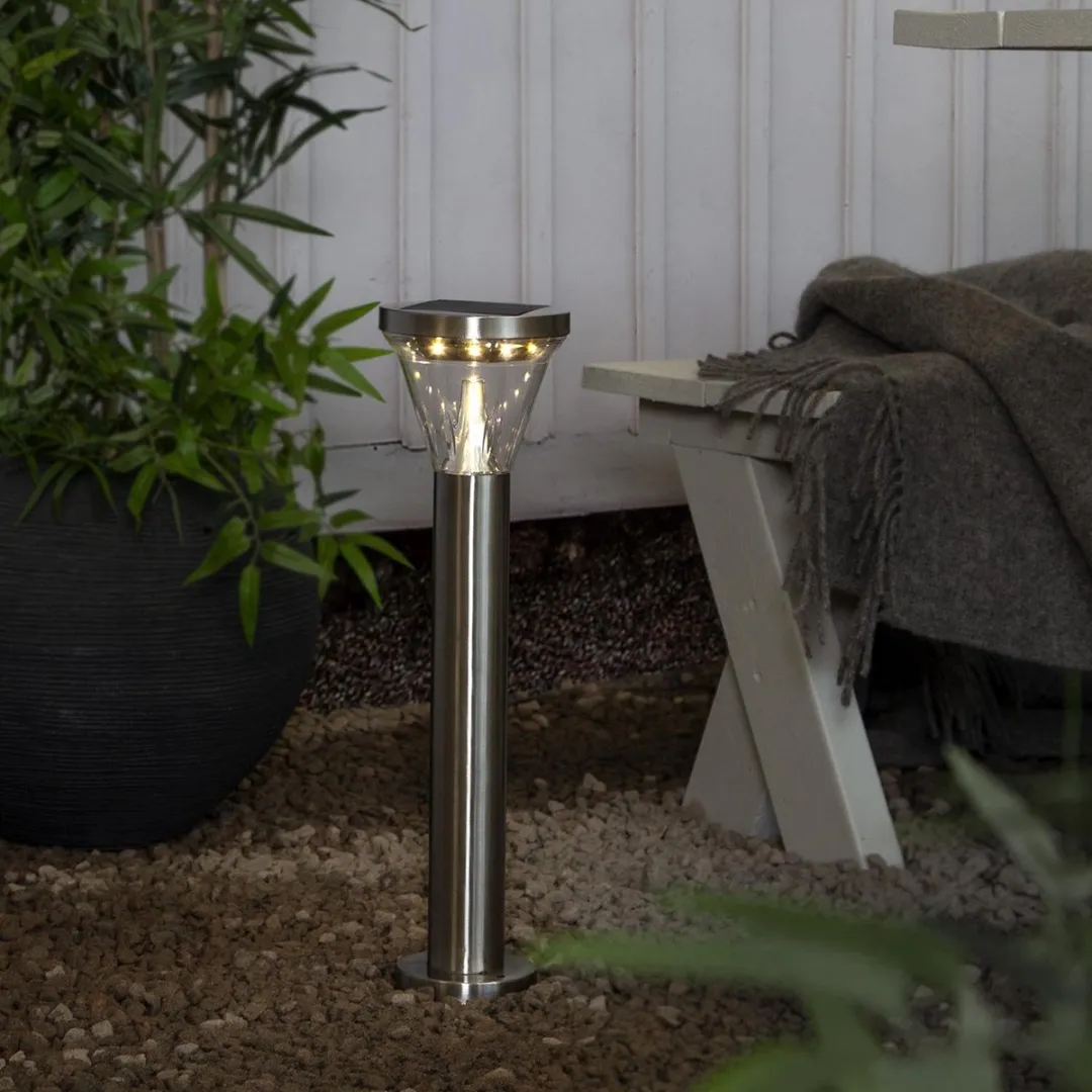 Star Trading Narona Solar Padlamp - Zilver 50cm