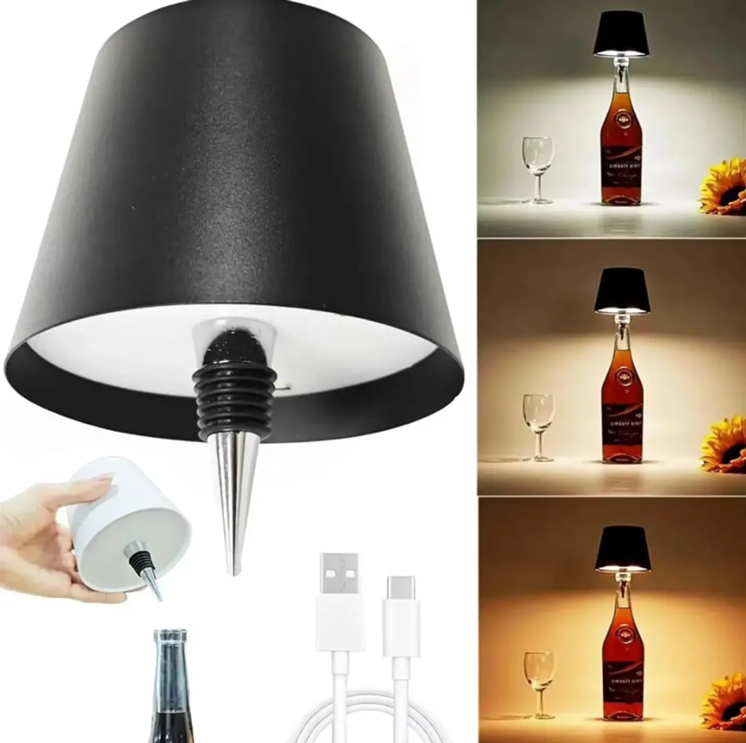 RedParrot Draadloze Tafellamp USB LED - 5W - Zwart/Wit