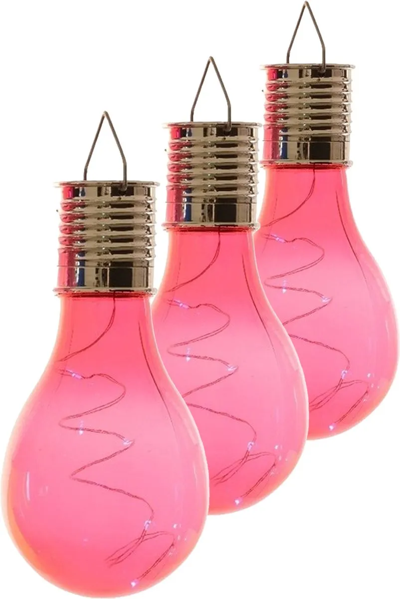 Lumineo Solar Tuinverlichting Rood 10 Stuks