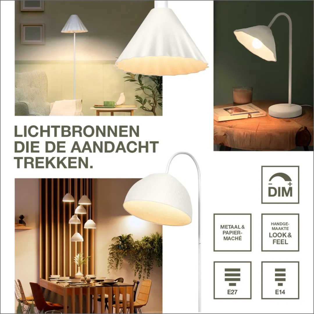 Osram Decor Camel Bell Hanglamp 3xE14 - Wit