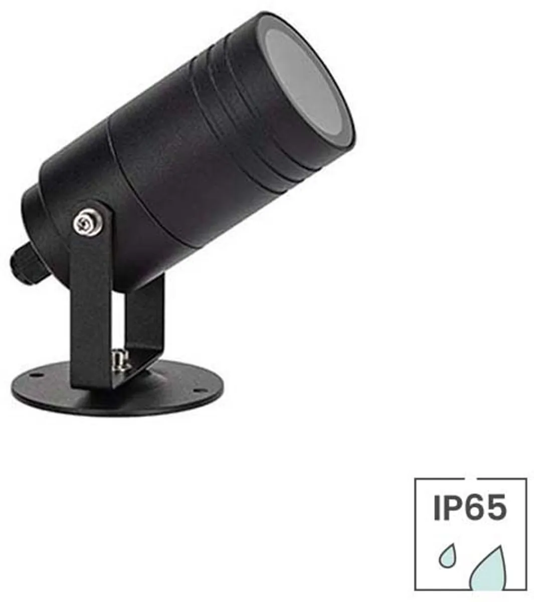 Lybardo Wandlamp Buiten Kantelbaar GU10 - Zwart