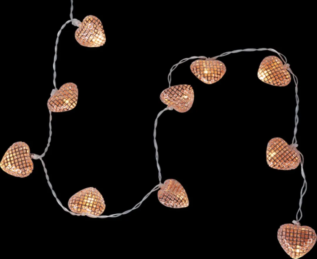 Star Trading Dauwdruppel Hartjes LED Lichtslang 90cm - 15 LED