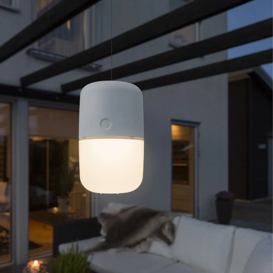 Konstsmide Assisi Tafellamp Solar 19,5cm - 100lm - Wit - afbeelding 6 van 6