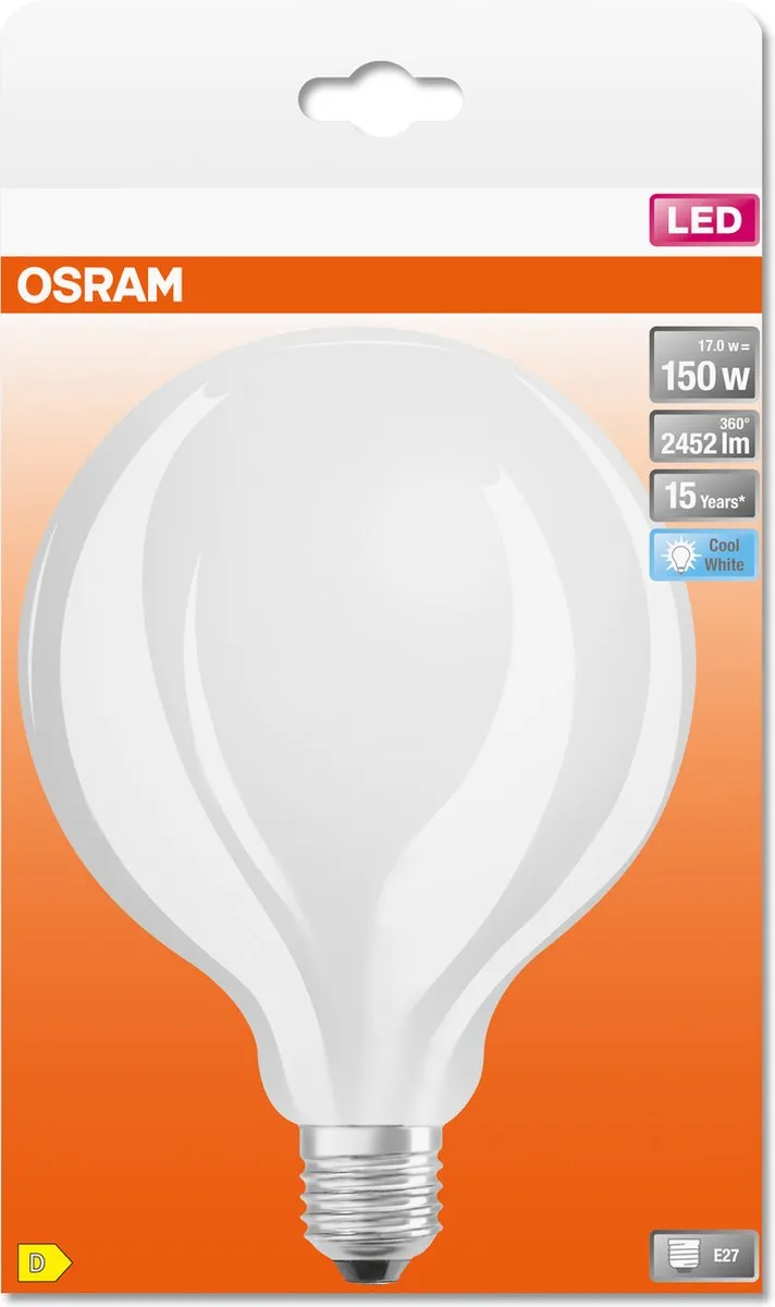 Osram LED-lamp E27 17W 4000K Koelwit - Mat - 1 Stuk - afbeelding 6 van 6