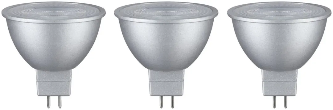 Paulmann Standaard 12V LED Reflector GU5.3 Set - 3x6W 450lm 2700K - Chroom