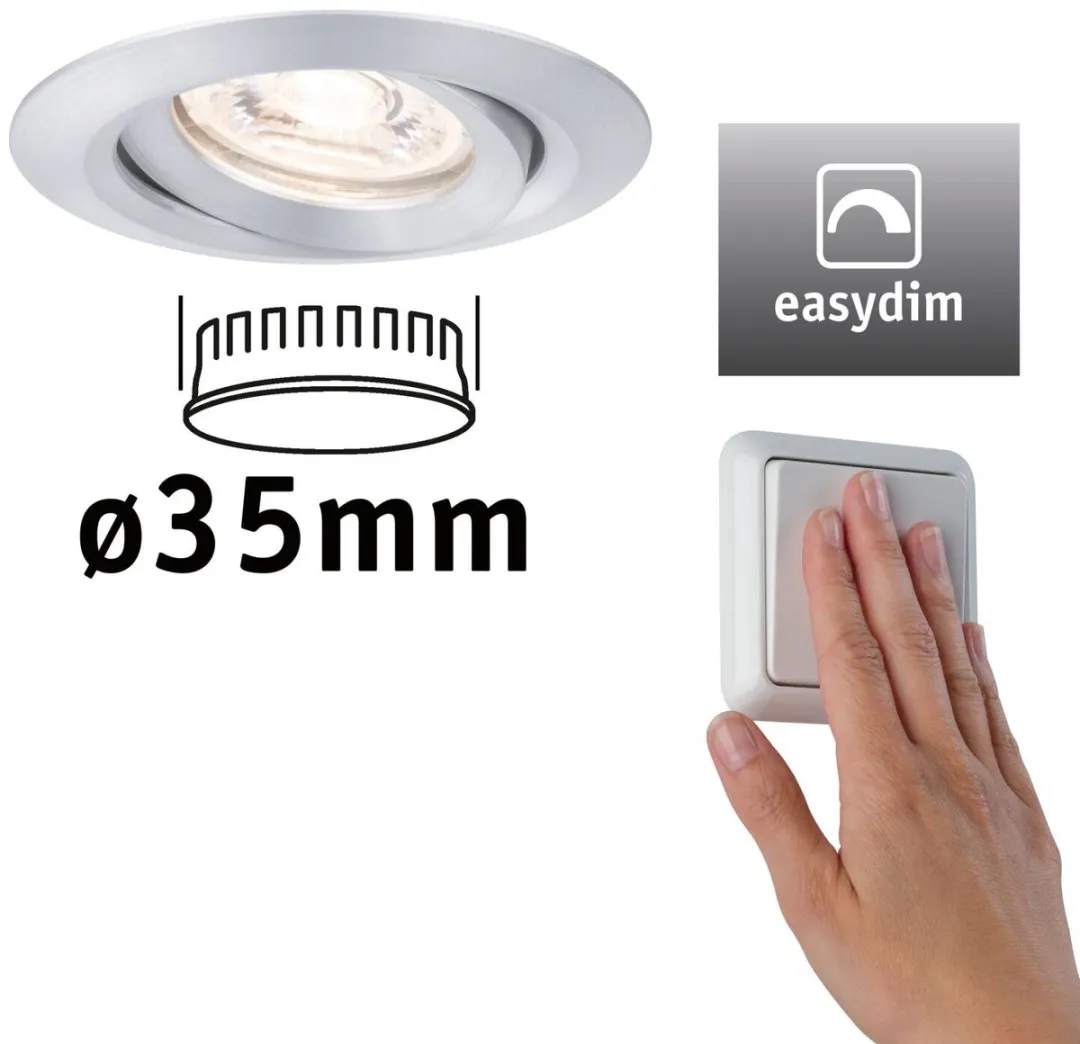 Paulmann LED-inbouwlamp Easy Dim Nova Mini Plus Coin 4,2W