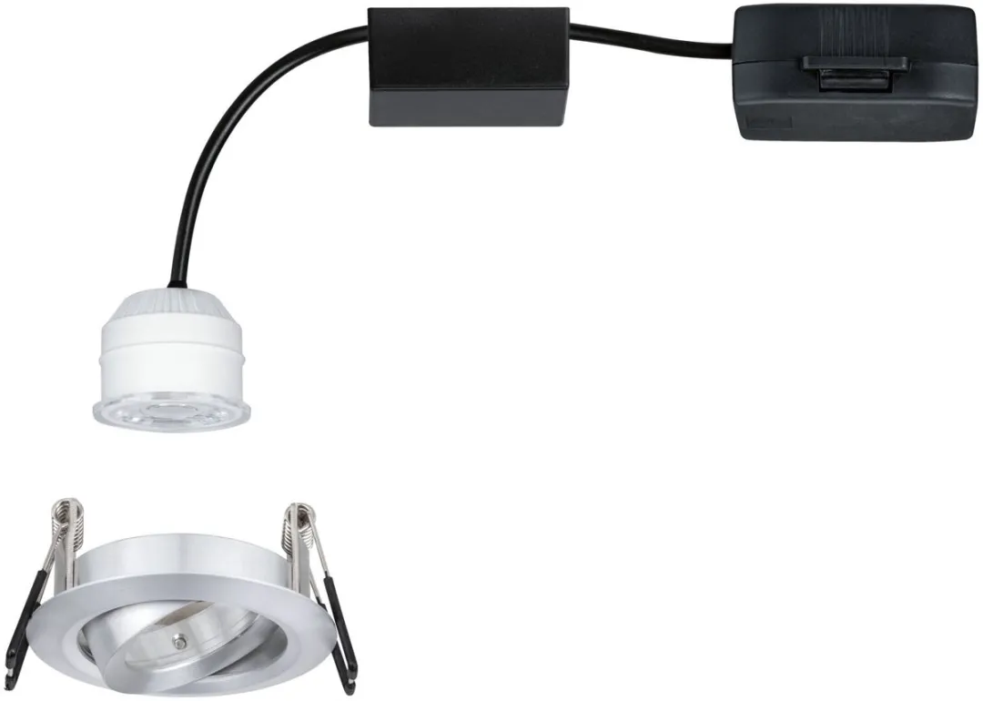 Paulmann LED-inbouwlamp Easy Dim Nova Mini Plus Coin 4,2W - 300lm - 2700K - Alu