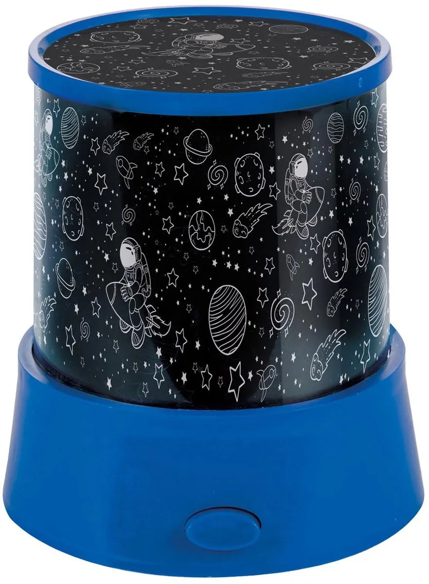 Toi-Toys Stars 'N Planets Projectielamp 360° - Blauw/Groen/Geel/Rood