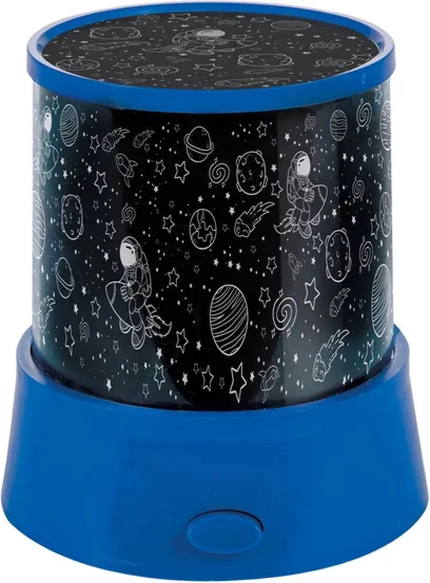 Toi-Toys Stars 'N Planets Projectielamp 360° - Blauw/Groen/Geel/Rood