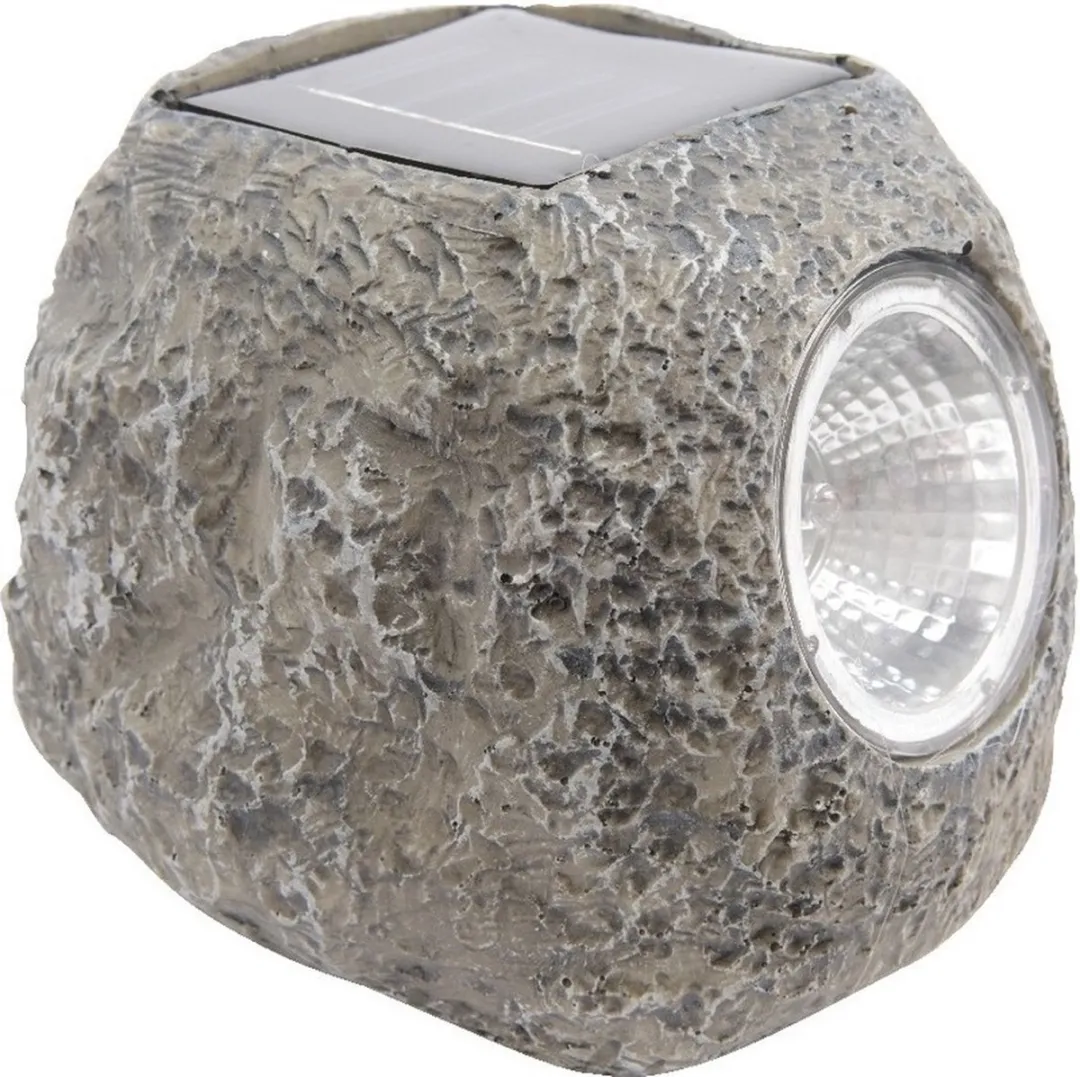 Lumineo Buiten Spot Solar LED 10x12cm - Grijs