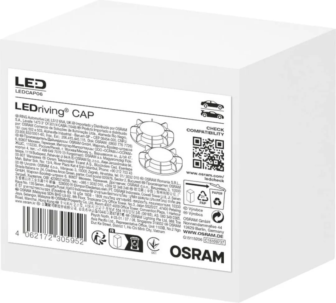Osram Night Breaker H7-LED Adapter - 2 Stuks