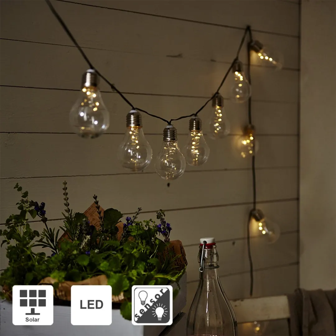 Star Trading Zonne-lichtketting 10 LED - 2700K - Zwart - afbeelding 6 van 6