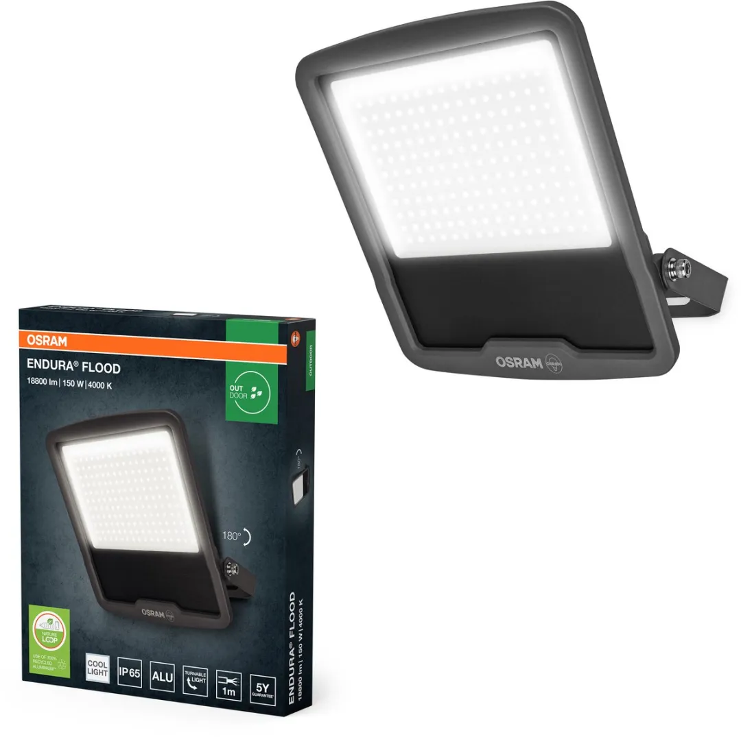 Osram Endura Flood PC 150W LED-schijnwerper 18.000lm - Donkergrijs