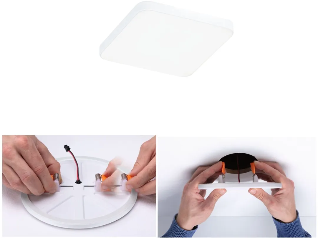 Paulmann VariFit Veluna Edge LED-inbouwpaneel 6W 500lm 4000K - 90x90mm Wit