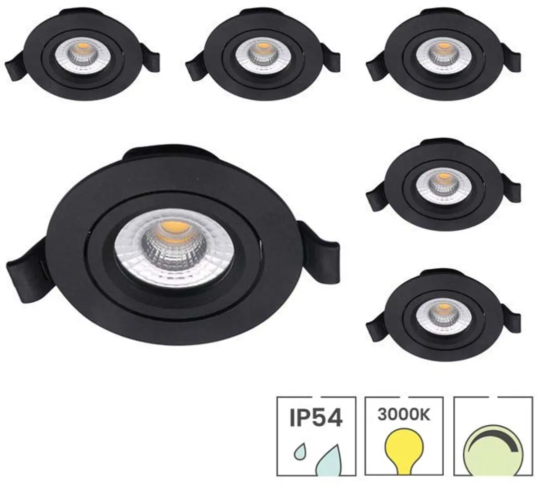 Lybardo Lage Inbouwspots 6-pack 5W