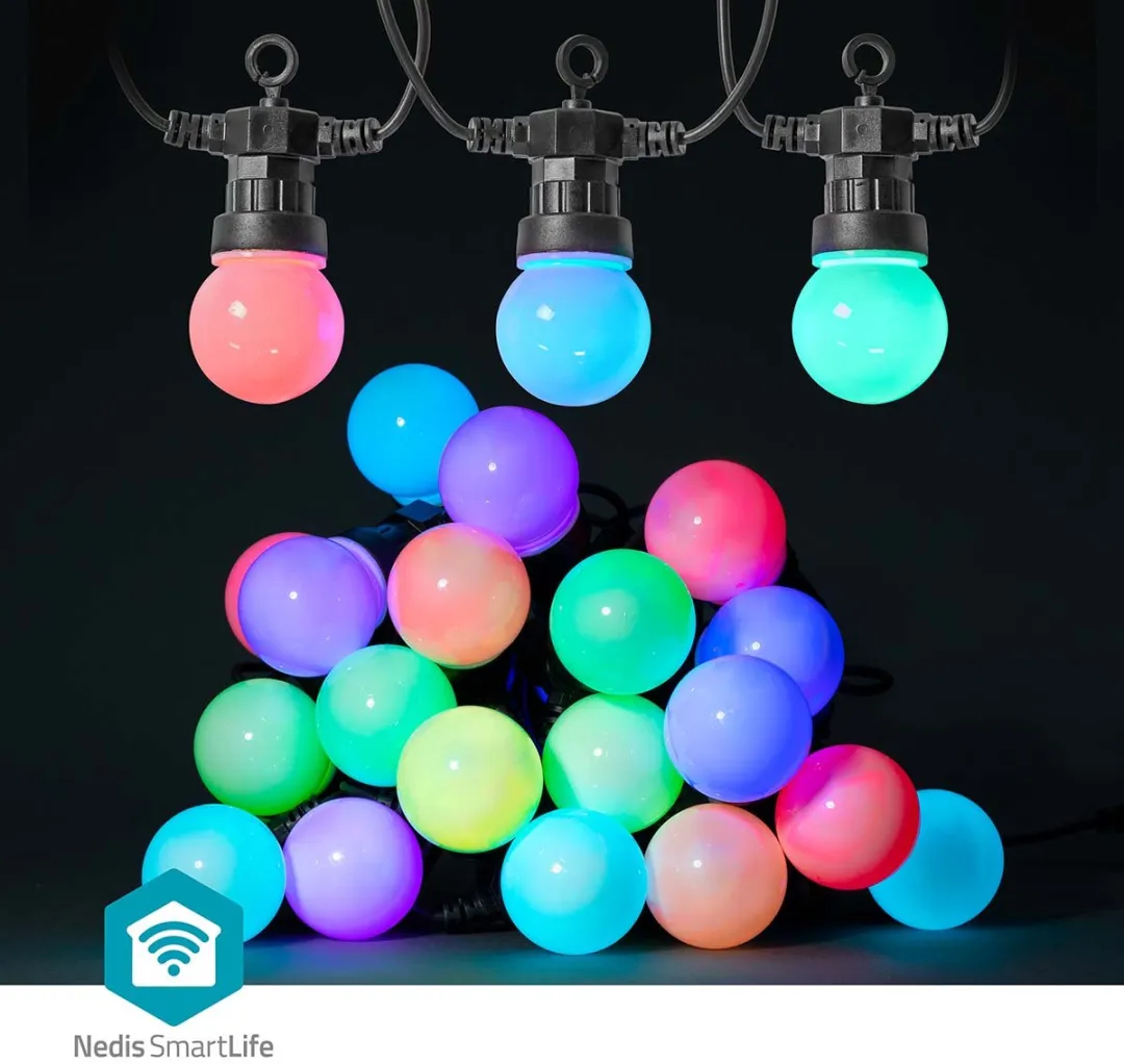 Nedis SmartLife RGBIC Lichtsnoer 10m - 48 LED's - Mat