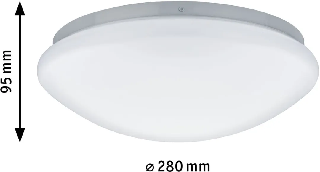 Paulmann Leonis LED Plafondlamp 10W 890lm 3000K - Ø28cm Wit - afbeelding 6 van 6