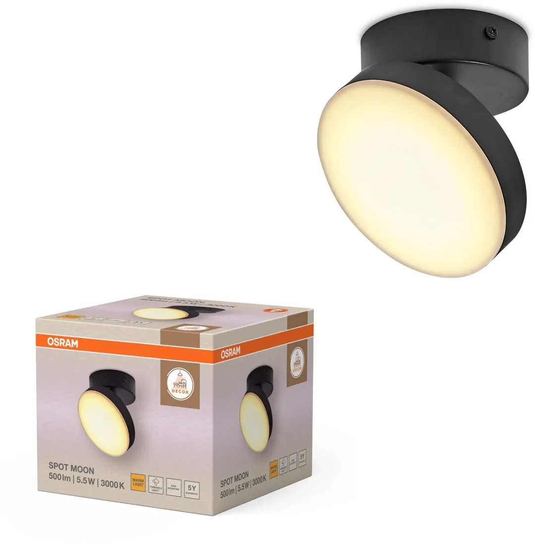 Osram Decor Spot Moon LED Spot - 5,5W 280lm 3000K Zwart