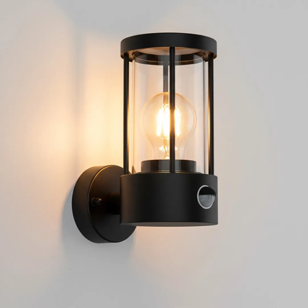 Lybardo Buitenlamp met Bewegingssensor E27 - Zwart