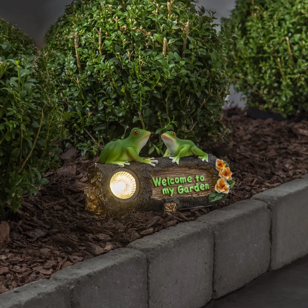 Star Trading Solar Frogy LED Tuinlicht - Warm wit - 24cm