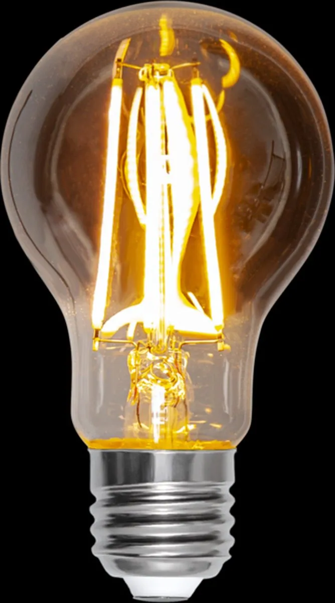 Star Trading Standaard Bol E27 3.9W - Rookglas - Dimbaar