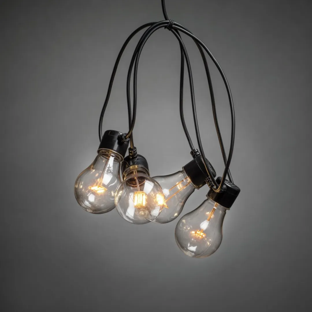 Konstsmide Lichtsnoer Extra Warm 10 Lampen - 1800K