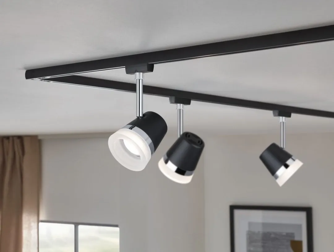 Paulmann URail Systeemlamp 96925 GU10 - 1 Lichtpunt - Zwart/Chroom