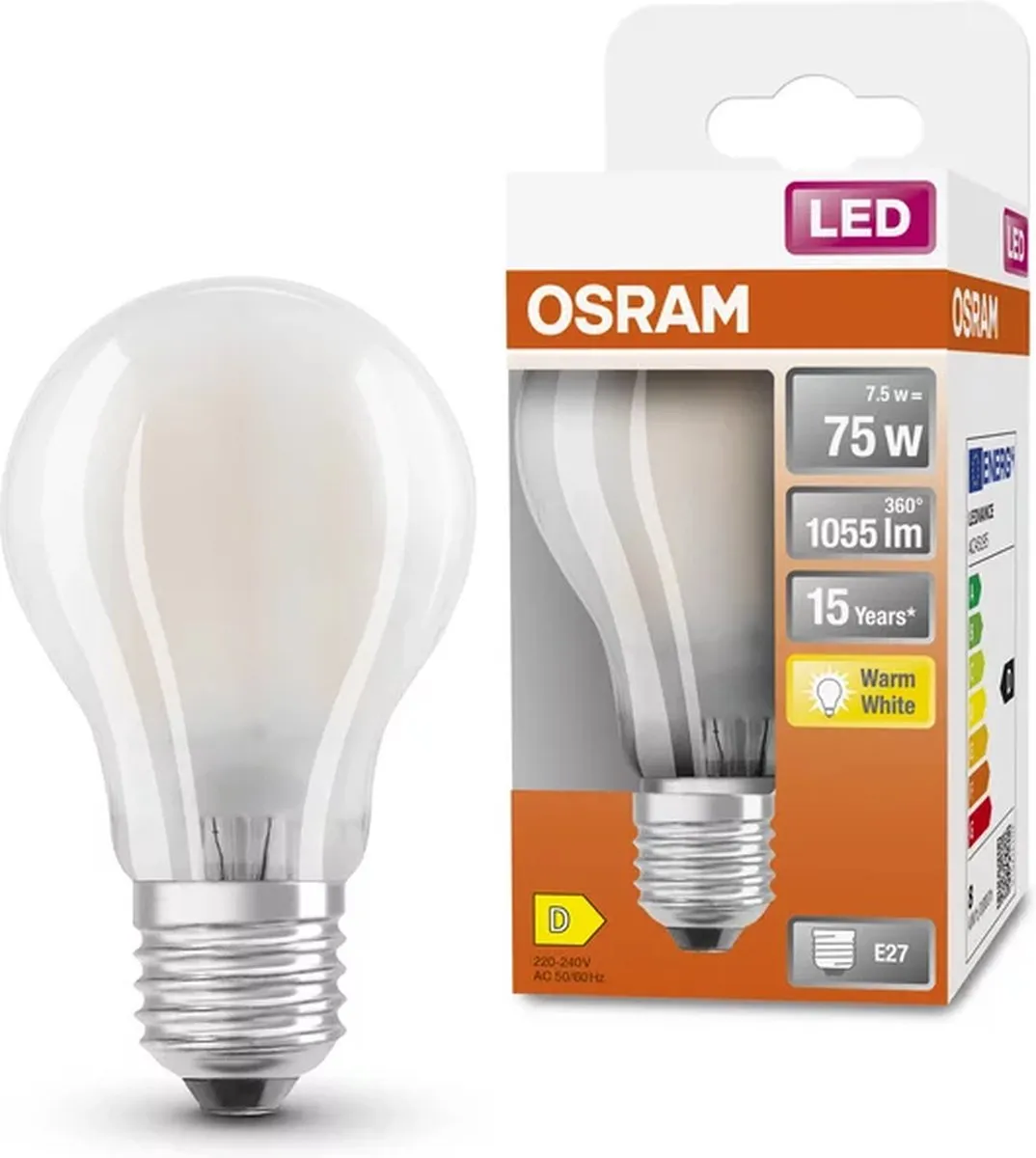 Osram LED-lamp E27 11W Koelwit - 4000K - Helder