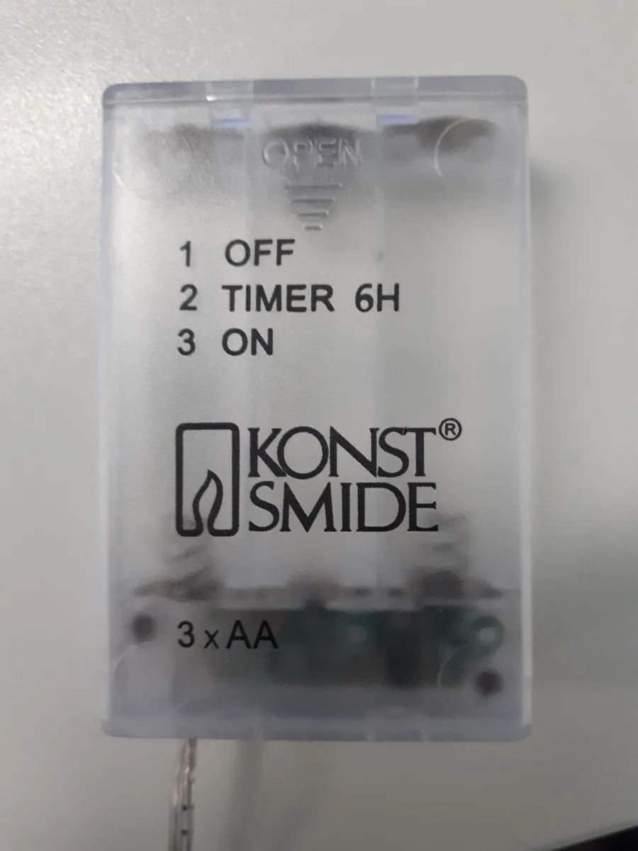 Konstsmide 3128 LED Lichtsnoer - 10 Robijnen 90cm - afbeelding 6 van 6