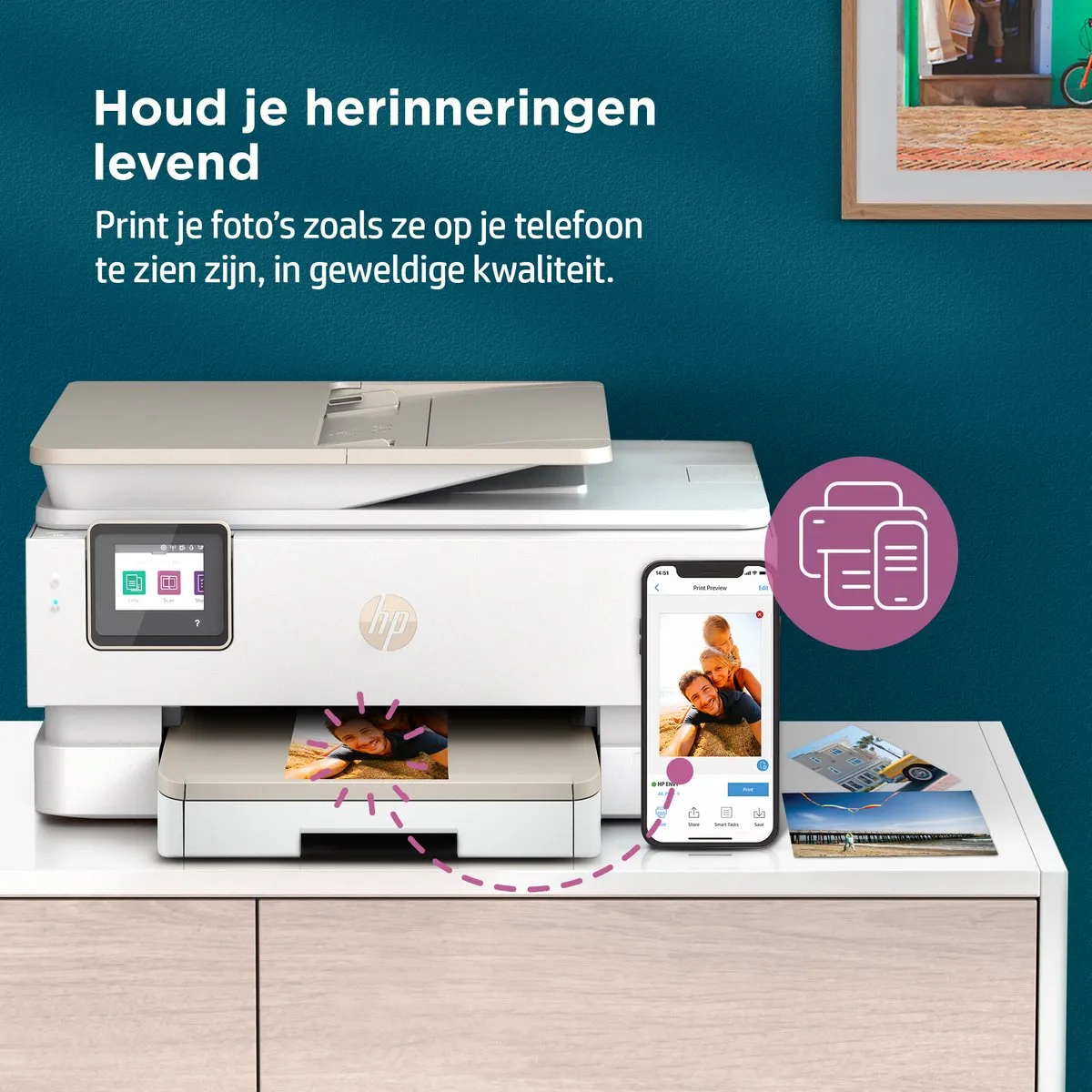 HP ENVY Photo Inspire 7920e Fotoprinter - Beige