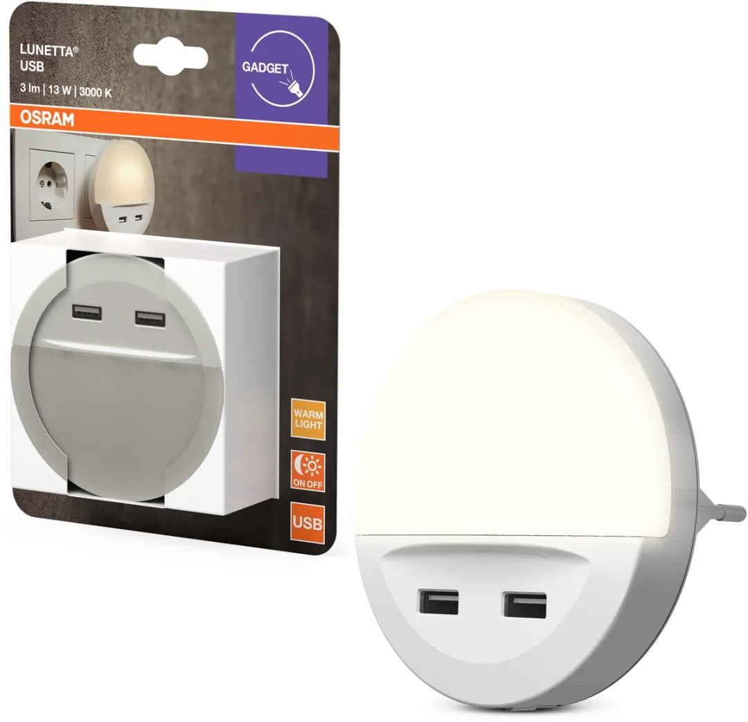 Osram Lunetta LED Nachtlampje USB - Warm wit 3000K - afbeelding 6 van 6