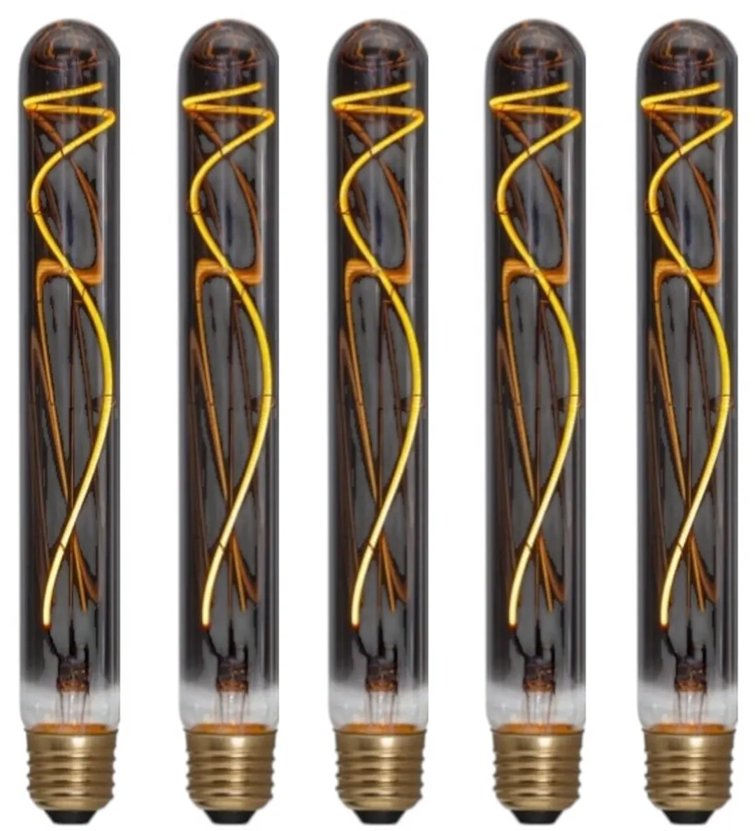 Star Trading Staaflamp E27 2.2W Super Warm Wit <2200K - 5 Stuks Rookglas