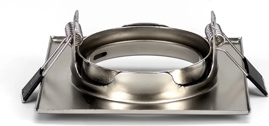 Solistech Vierkante Inbouw GU10 LED Spot - 2 Stuks - Ø75mm - Zilver