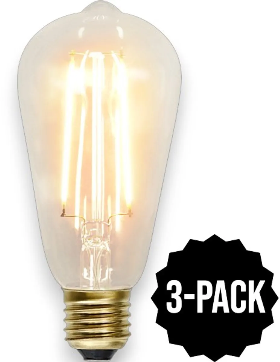 Star Trading Druppel-Edison Lamp 3-Pack
