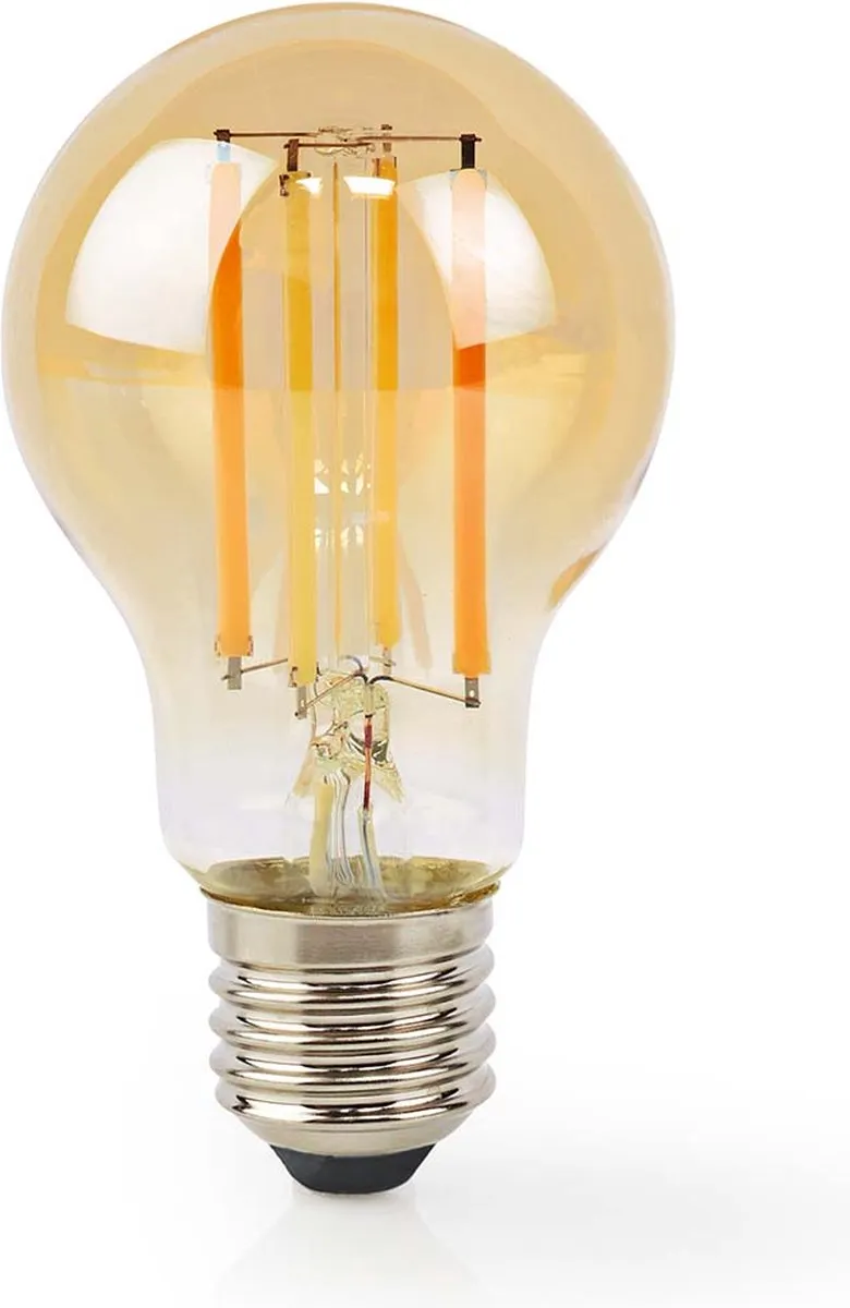 Nedis SmartLife LED Filamentlamp E27 7W Warm Wit Goud