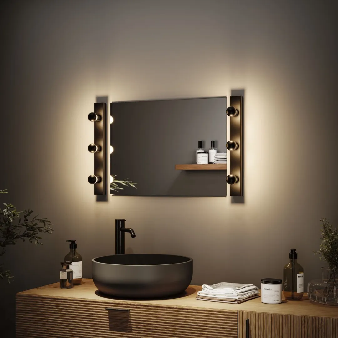 Paulmann Regula II LED Spiegelverlichting 3x470lm 2700K - 3-vlammig IP44 - Zwart