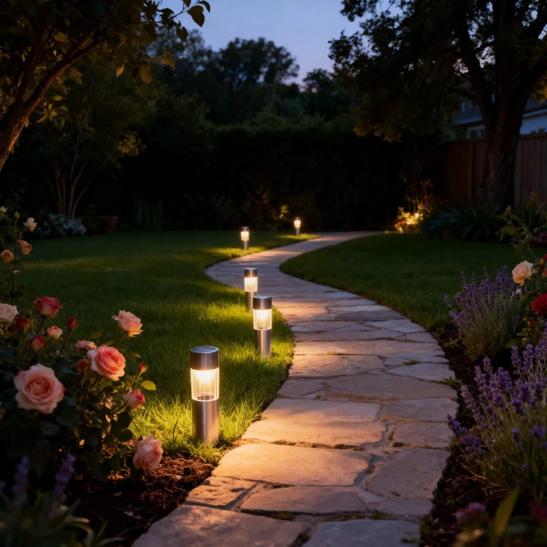 Grundig Solar Tuinlamp Set 6 Stuks - Zilver