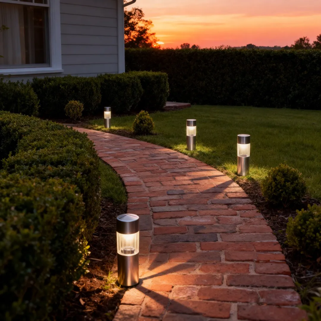 Grundig Solar Tuinlamp Set 6 Stuks - Zilver