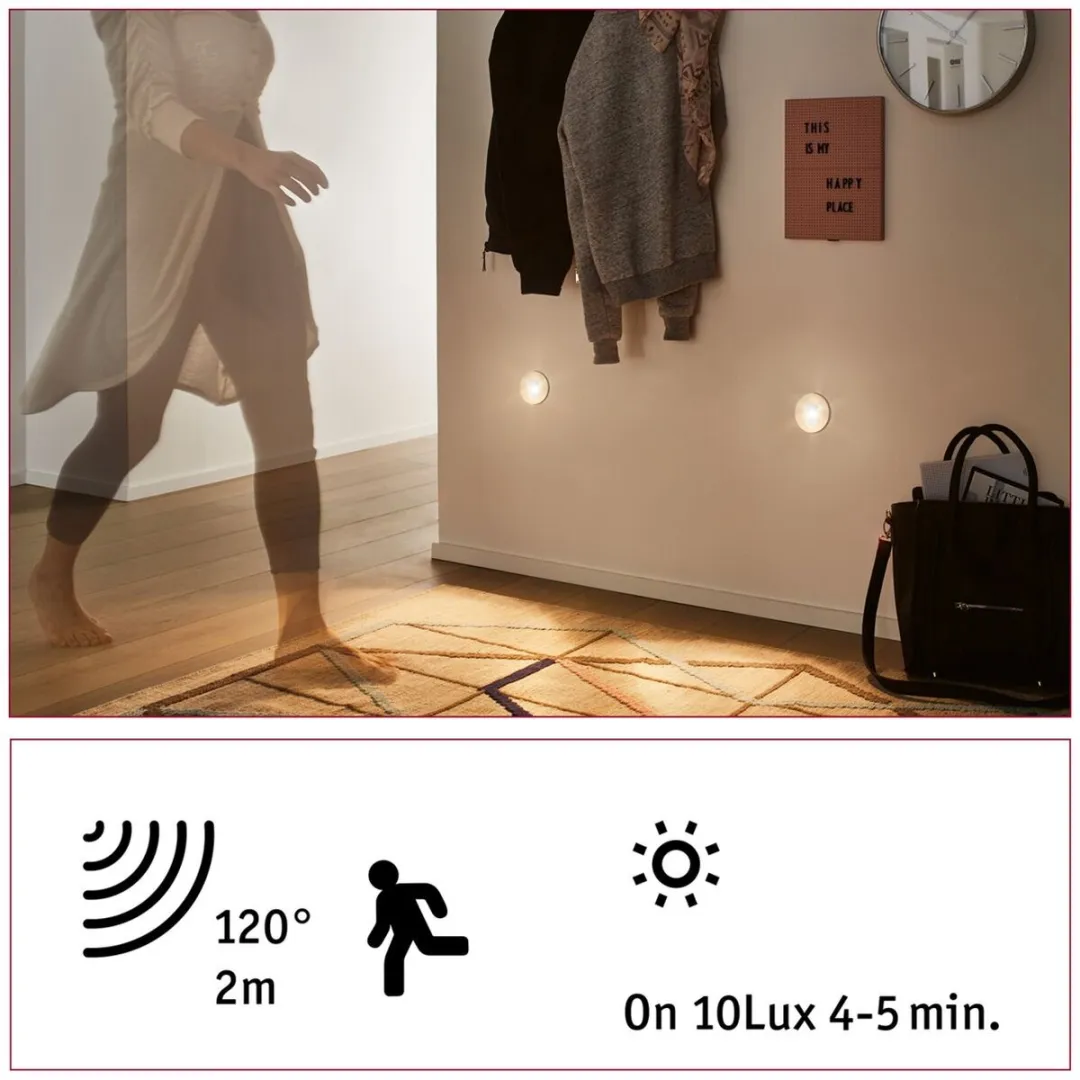 Paulmann LED-wandinbouwlamp Wall rond 78mm 1,1W 65lm - afbeelding 6 van 6