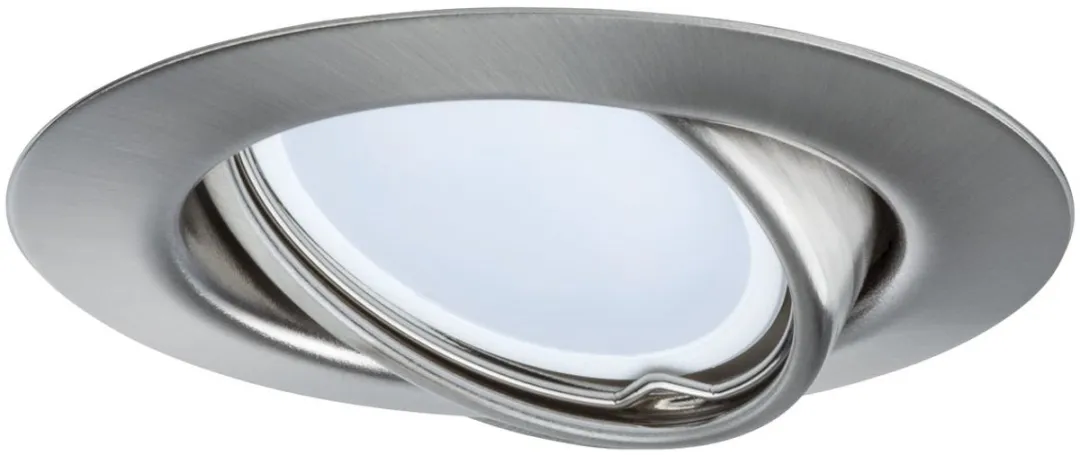 Paulmann LED-inbouwlamp Coin Basisset 3x5W 370lm 3000K - 90mm - Staal geborsteld