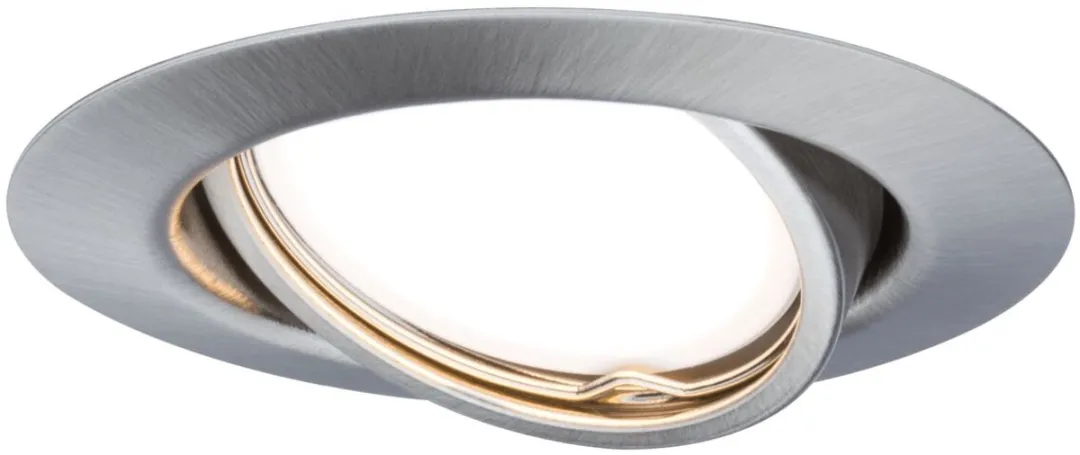 Paulmann LED-inbouwlamp Coin Basisset 3x5W 370lm 3000K - 90mm - Staal geborsteld