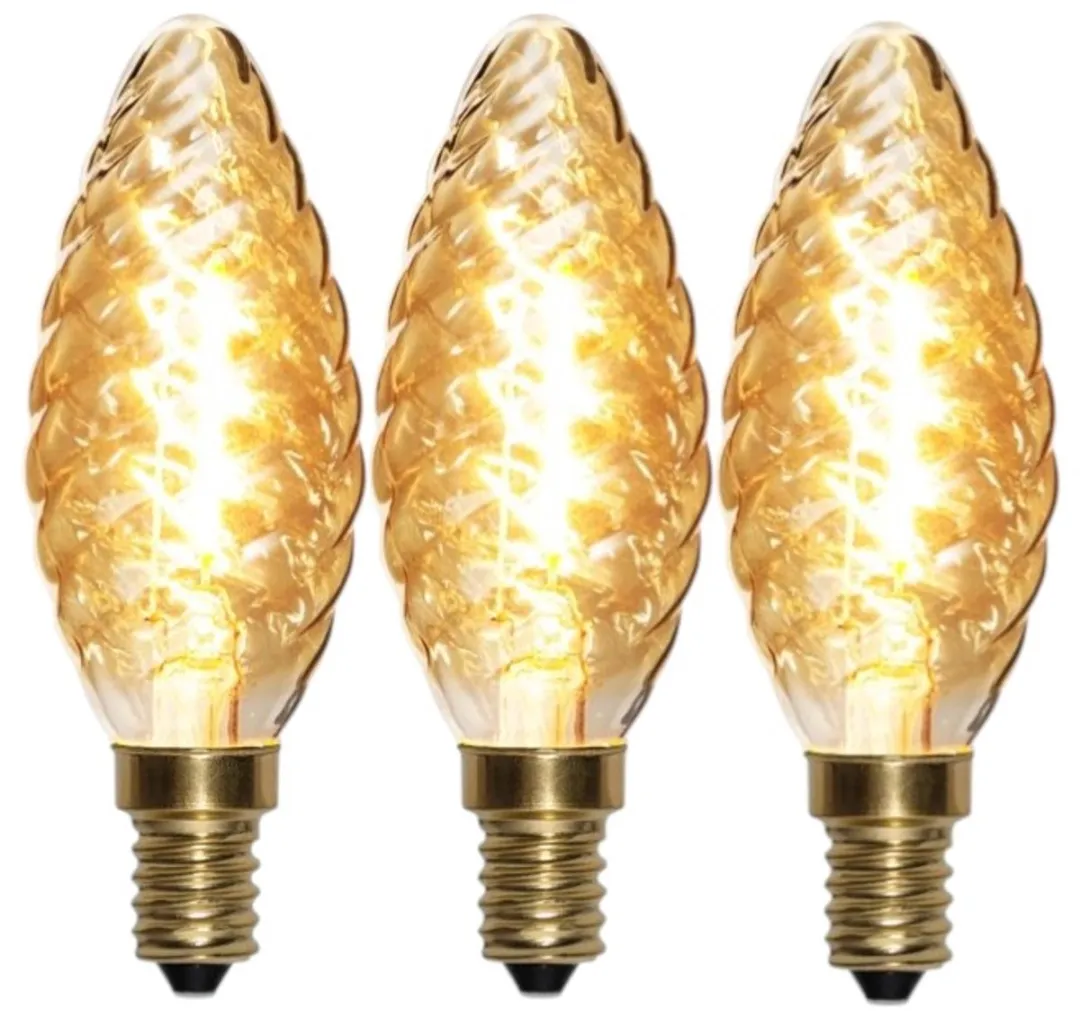 Star Trading Soft Glow Kaarslamp E14 0.8W - 3 Stuks