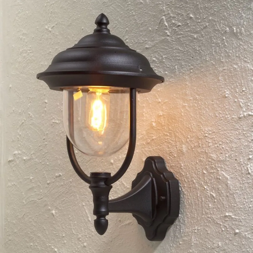 Konstsmide Wandlamp Parma Up 75W - 46cm - Zwart - afbeelding 6 van 6