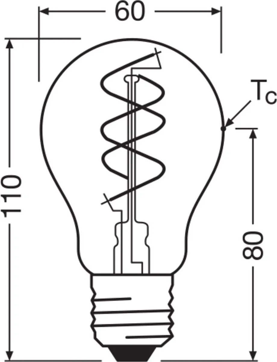 Osram Vintage 1906 LED Classic Slim E27 8W - 806lm - Zeer Warm Wit - afbeelding 6 van 6
