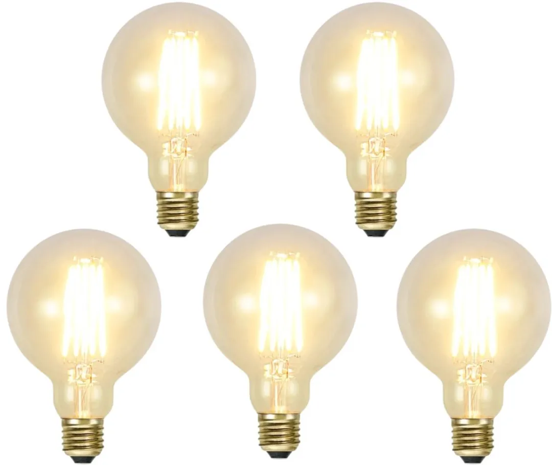 Star Trading G95 Bol E27 3.6W Super Warm Wit <2200K - 5 Stuks