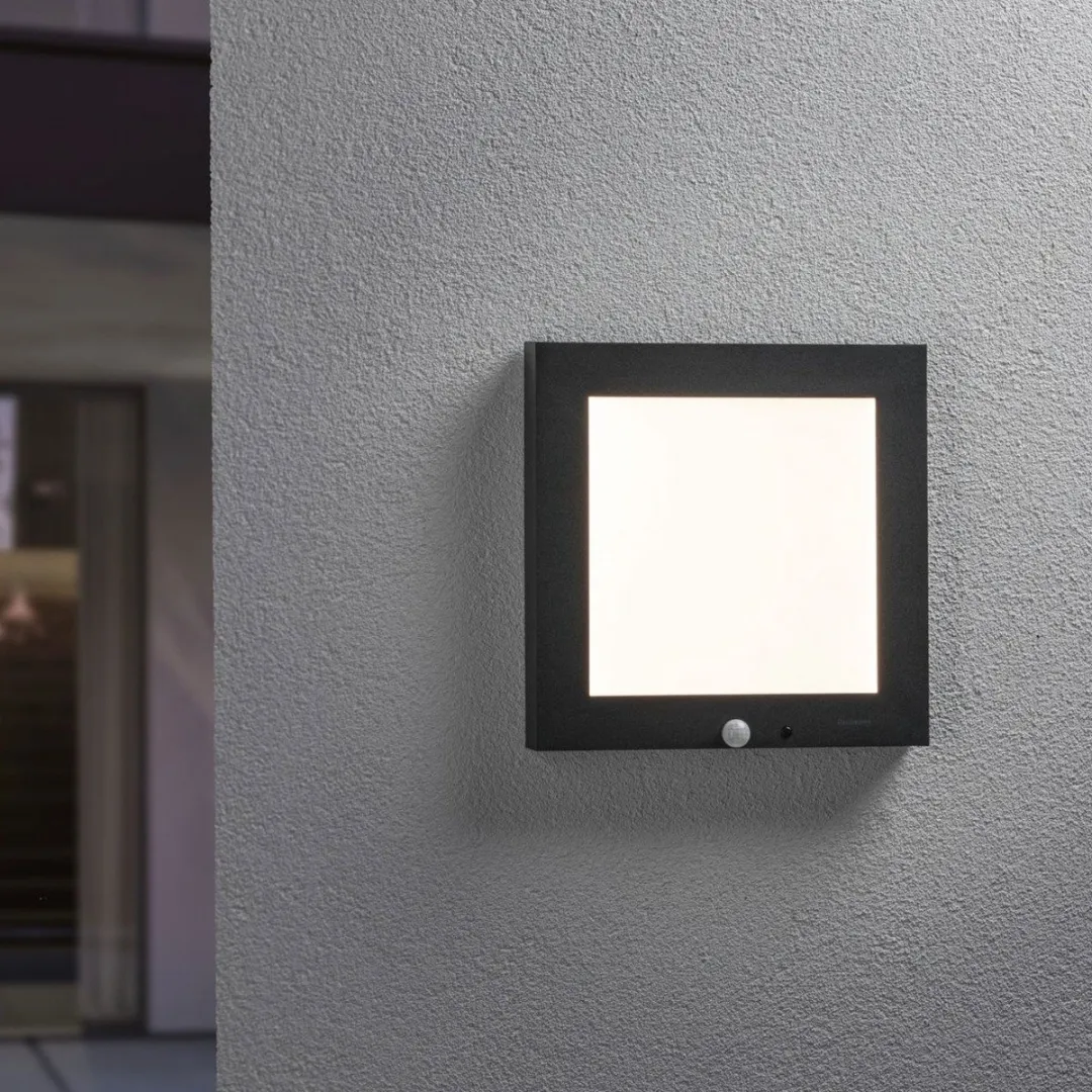 Paulmann LED Wandlamp Huisnummer Vierkant Antraciet 9W