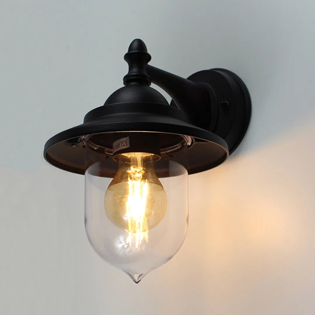 Lybardo Buitenlamp met Sensor 3.5W Extra Warmwit - Zwart